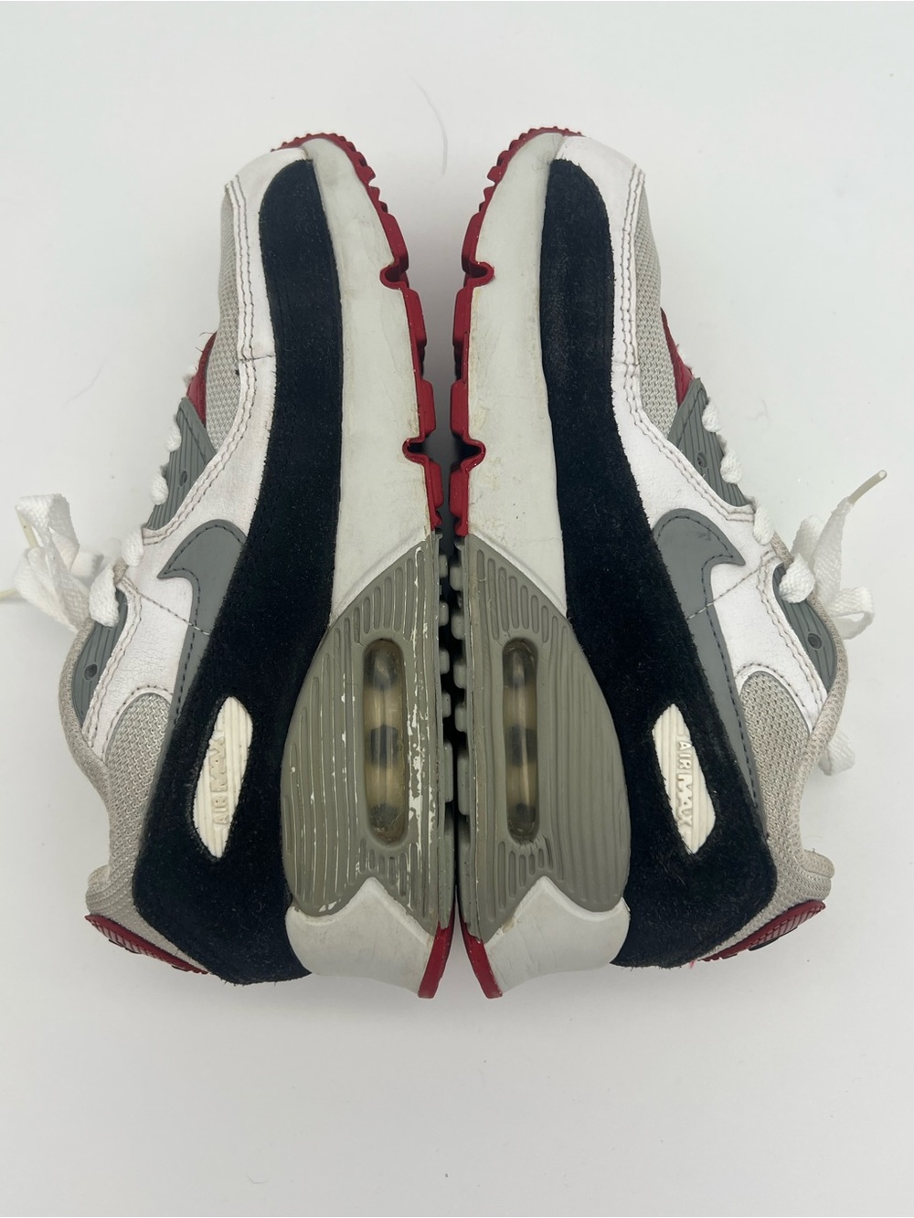 Nike Air Max Kids size 2Y Grey White Red sneakers boys shoes 2 athletic gym - Picture 9 of 9